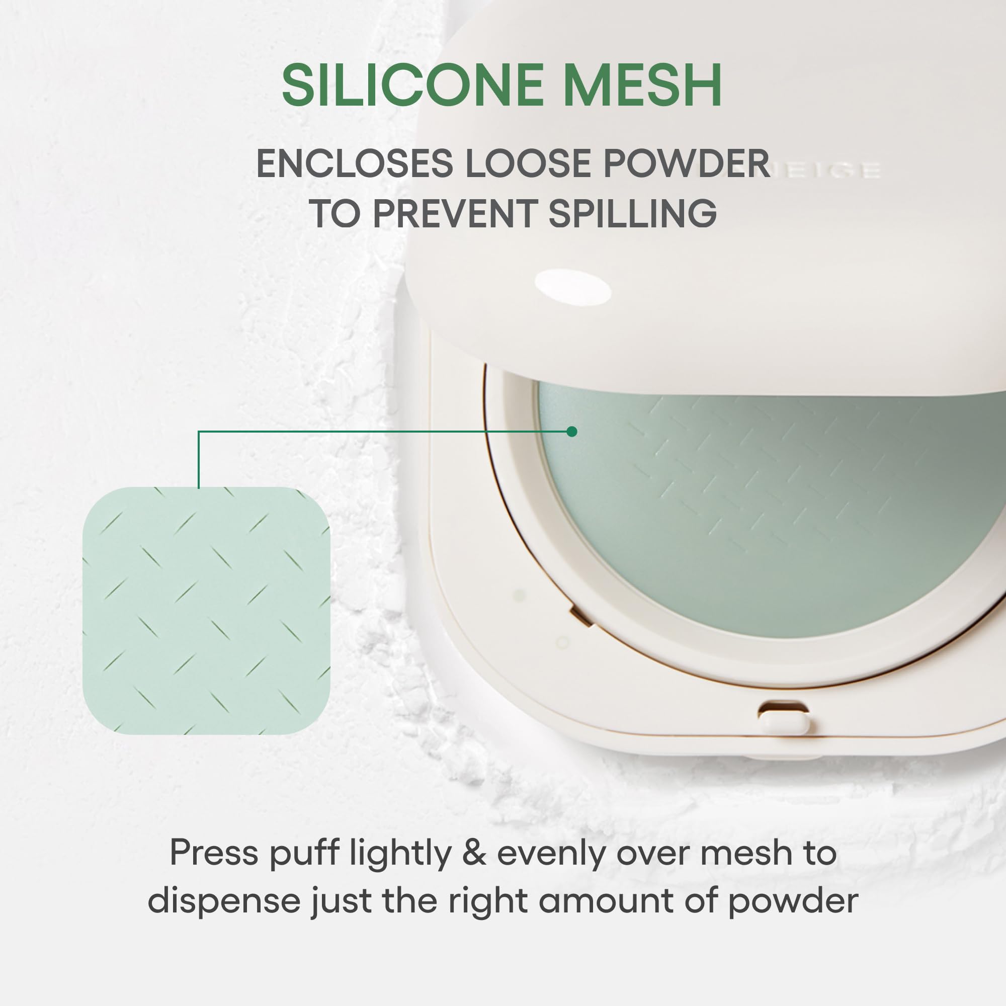 LANEIGE Neo Blurring Powder mint aroma provides refreshing feel.