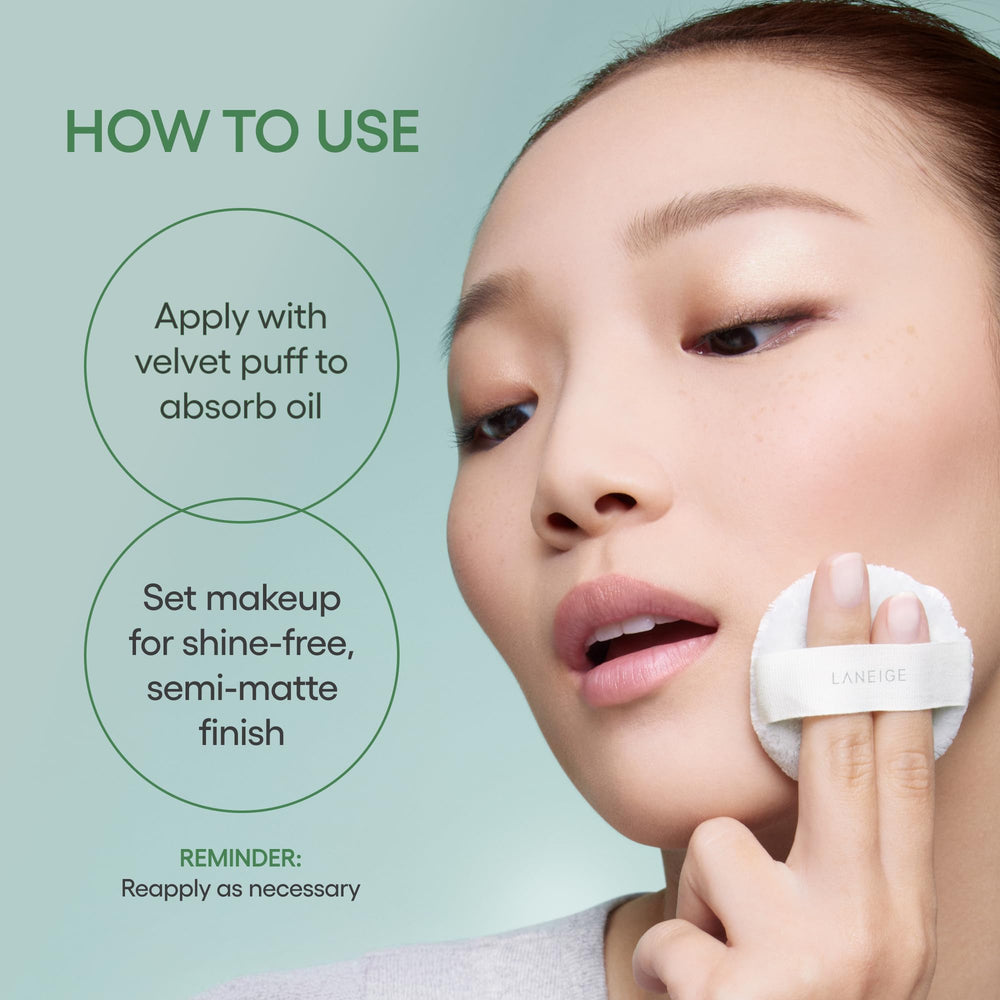 LANEIGE Neo Blurring Powder semi-matte finish with subtle glow