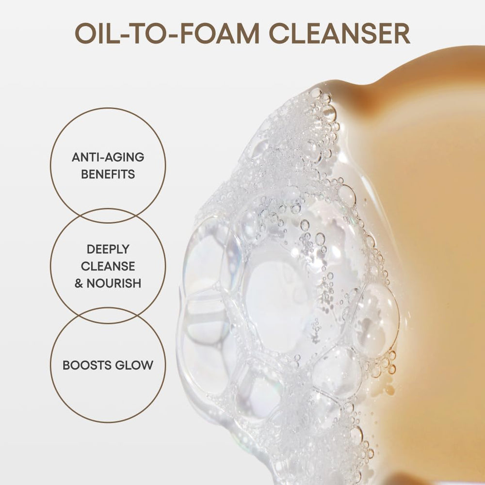 LANEIGE oil-to-foam transition demonstrating texture and cleansing action.