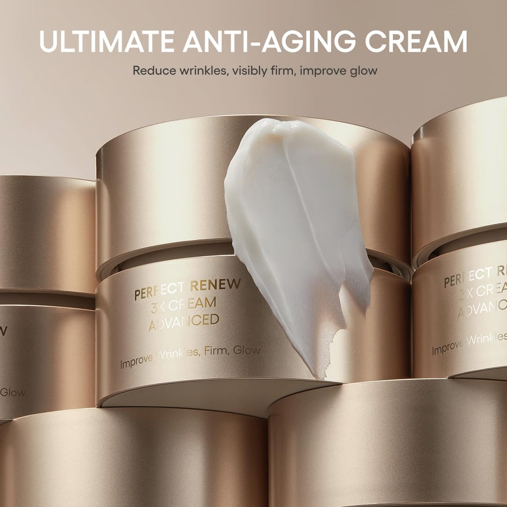 Laneige Perfect Renew 3X Cream label emphasizes peptides for firming.