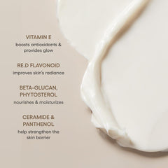 Laneige Perfect Renew 3X Cream texture close up highlighting smooth firming feel.