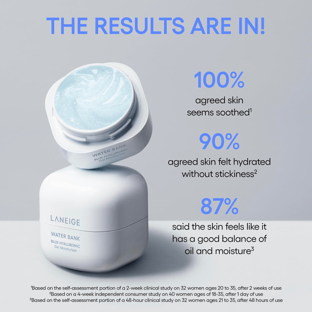 laneige water bank blue hyaluronic gel texture melting on skin for quick absorption
