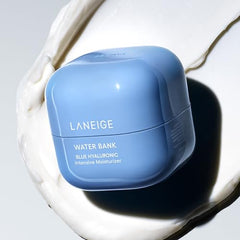 Blue HA texture swatch demonstrating fast-absorbing moisture from LANEIGE