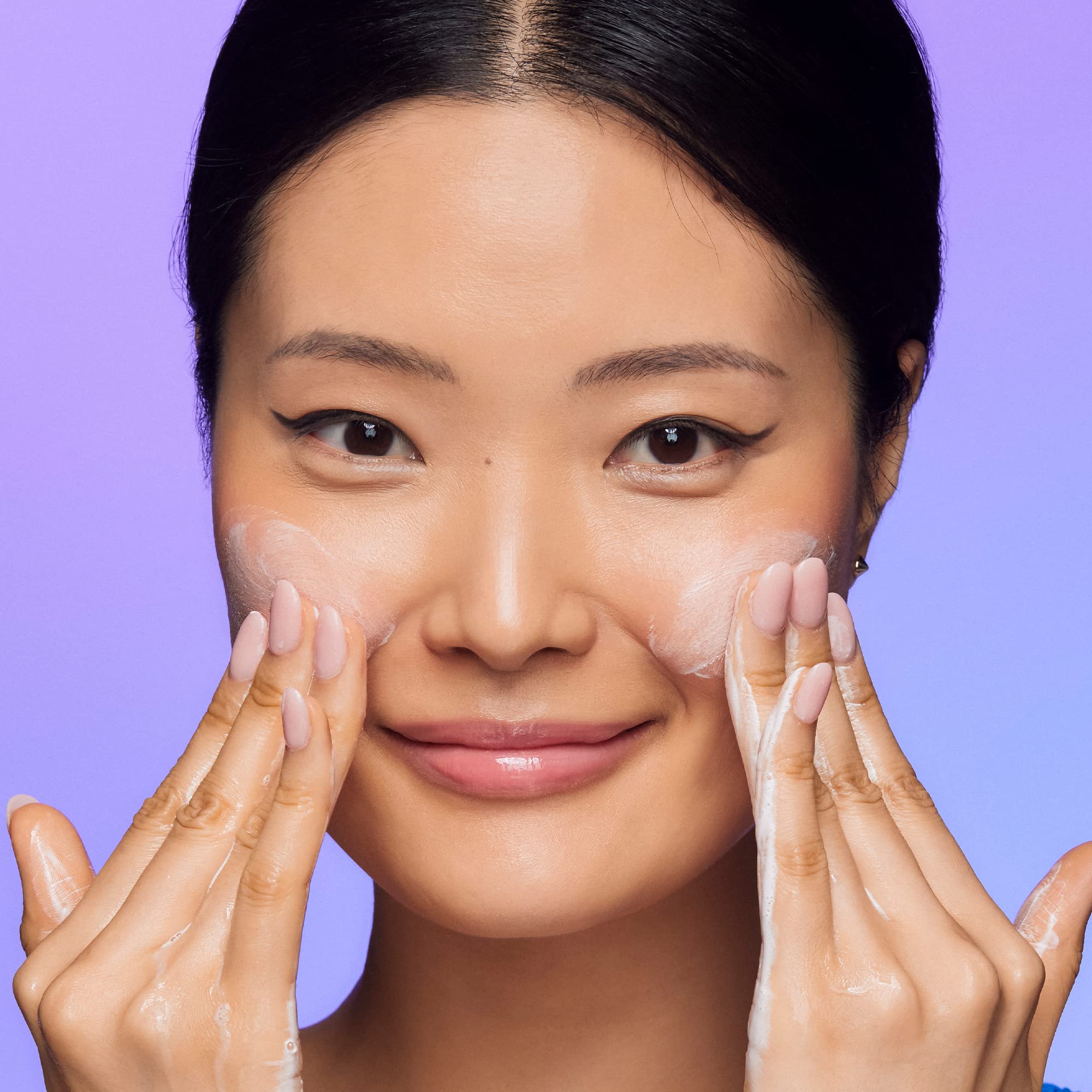 LANEIGE Water Bank Cleansing Foam after-cleanse skin feels soft and refreshed.