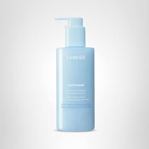 LANEIGE Water Bank Gentle Gel Cleanser eye-area friendly use near eyes.