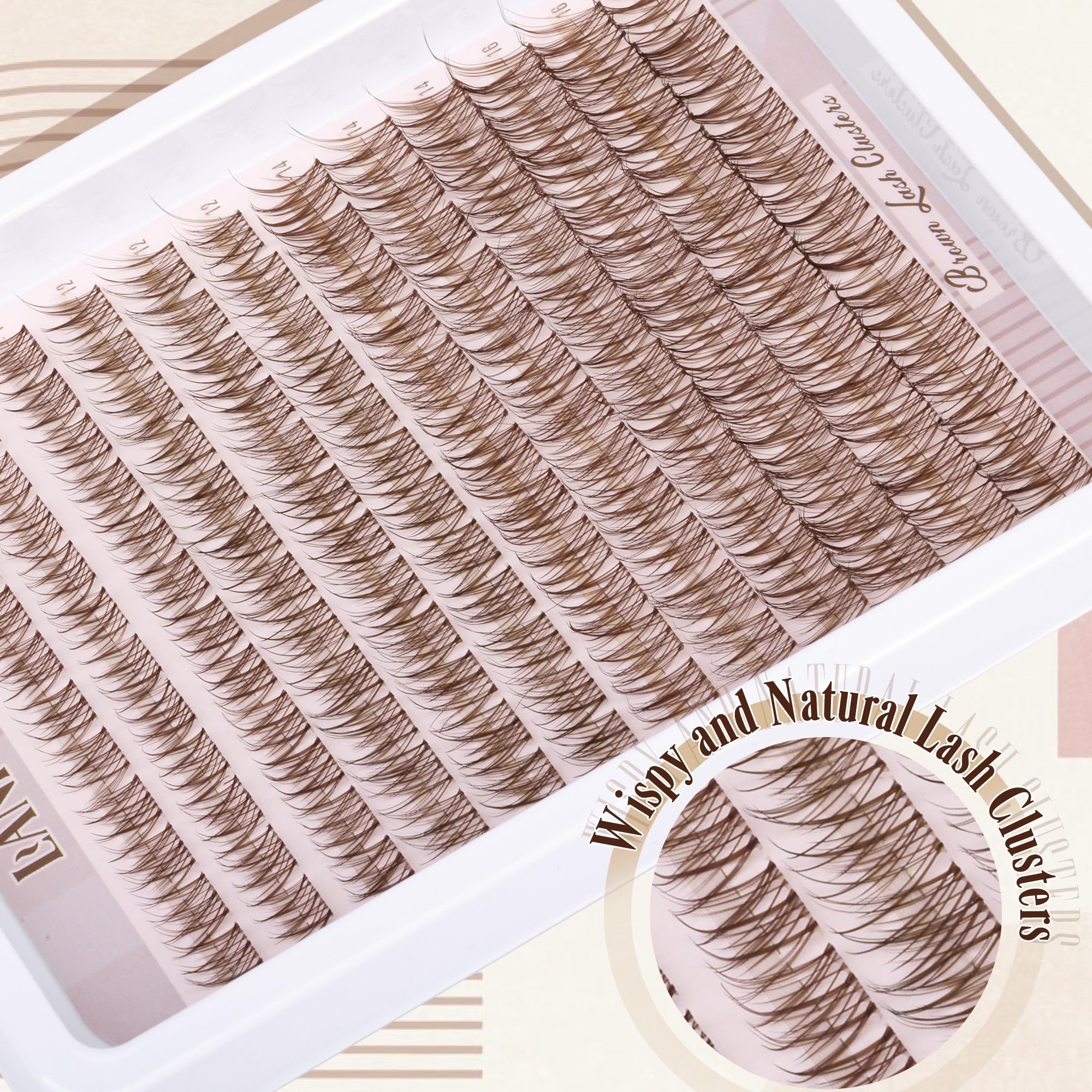 LANFLOWER reusable lashes image suggests multiple uses with proper care.