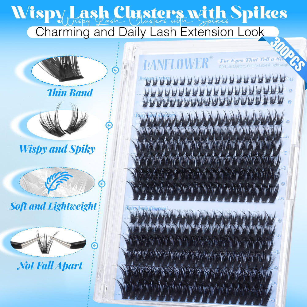Lanflower C-curve lashes align with natural lash line for comfort.