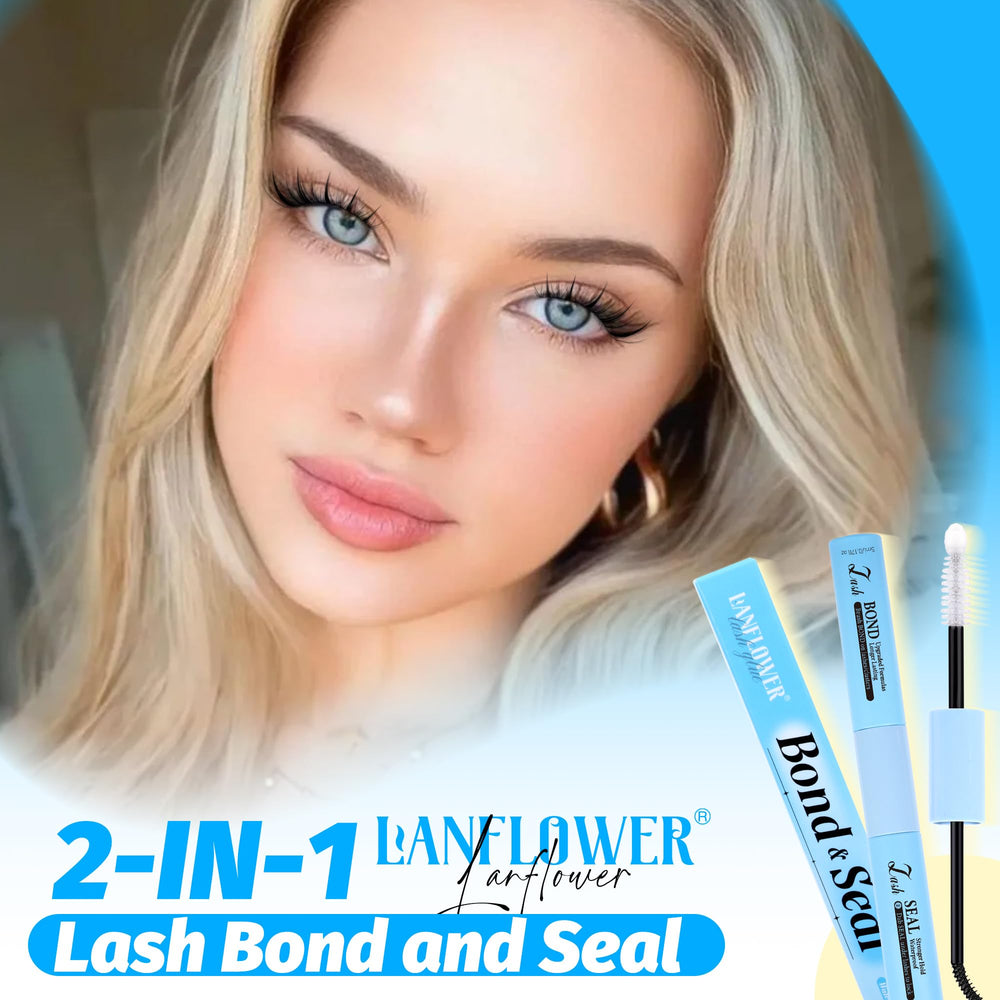 LANFLOWER Lash Glue Works with all lash types, clusters and strips