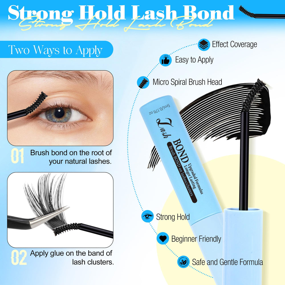 LANFLOWER Lash Glue Beginner Friendly for at-home DIY lash projects