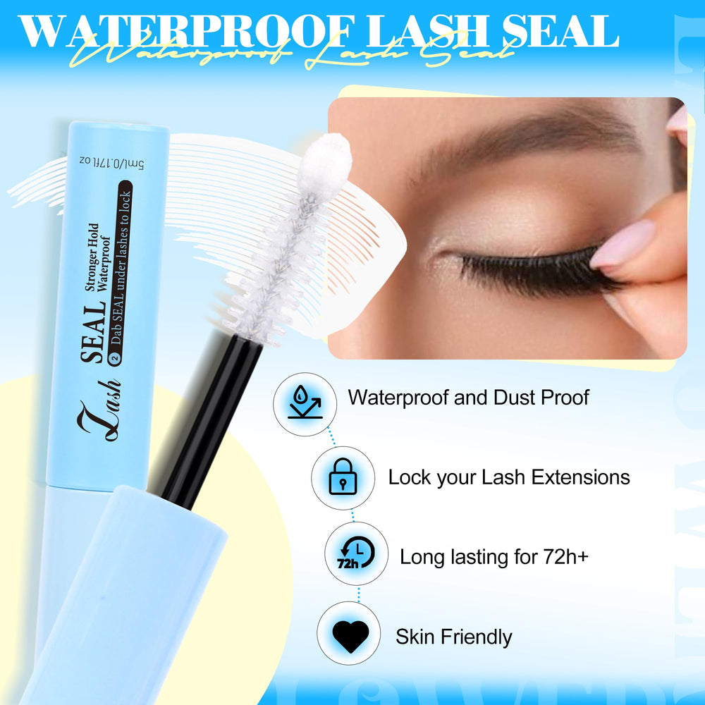 LANFLOWER Lash Glue Steps for easy 3-step lash application