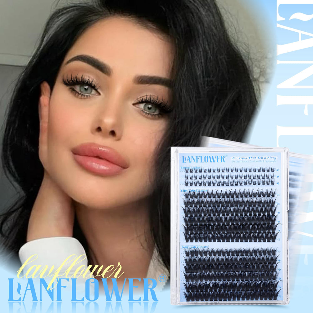 Lanflower spiky lash clusters for bold, eye-catching fringe.