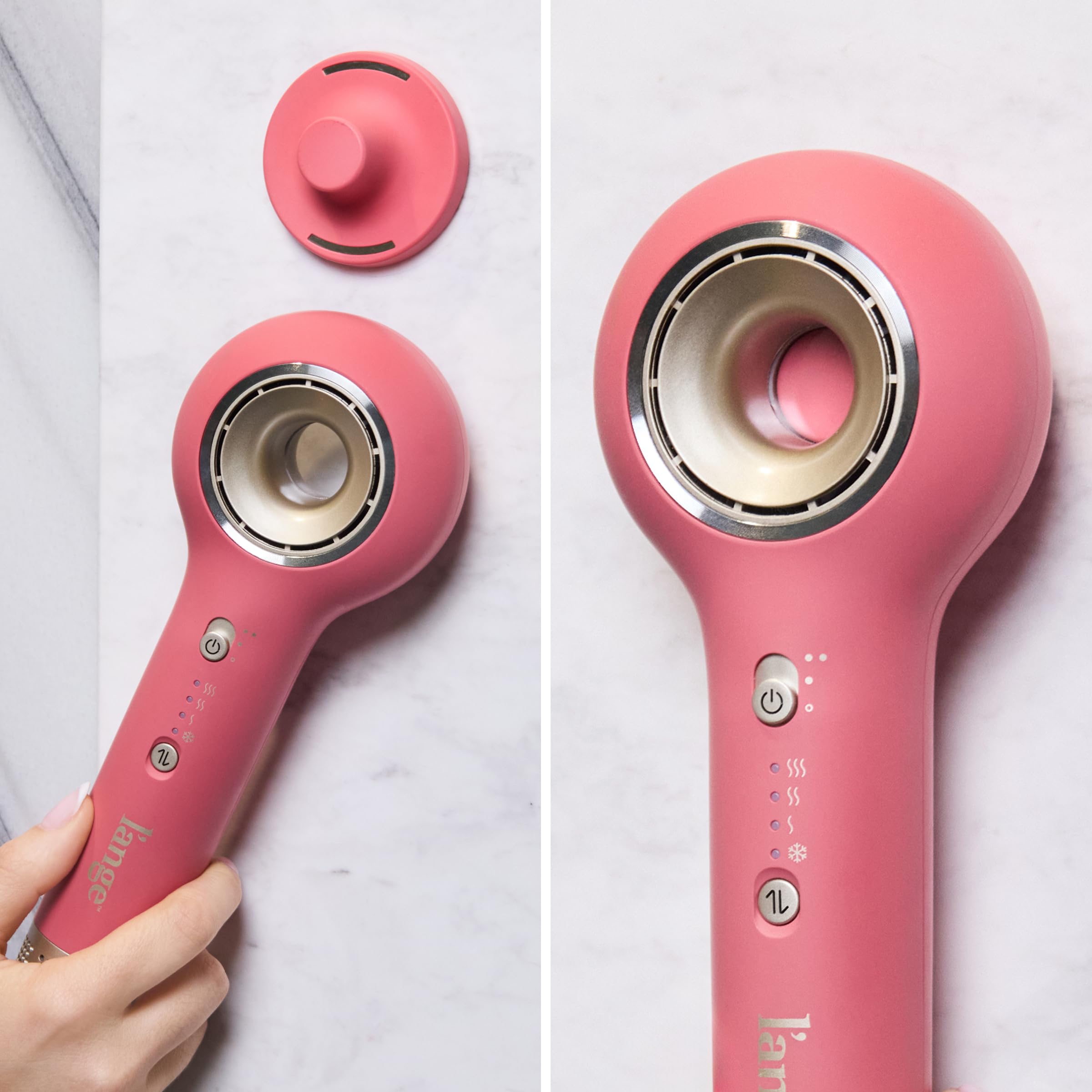 L'ANGE Axia HaloRing rose-gold finish adds premium look and feel.