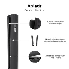 L'ANGE HAIR Aplatir 1-Inch Flat Iron with floating plates for smooth glide.