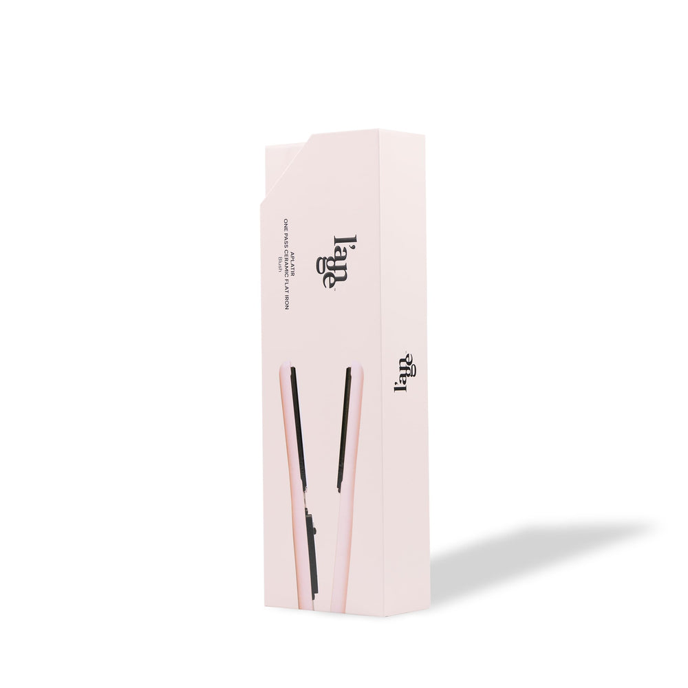 L'ANGE HAIR Aplatir floating plates adapt to hair for smooth results.