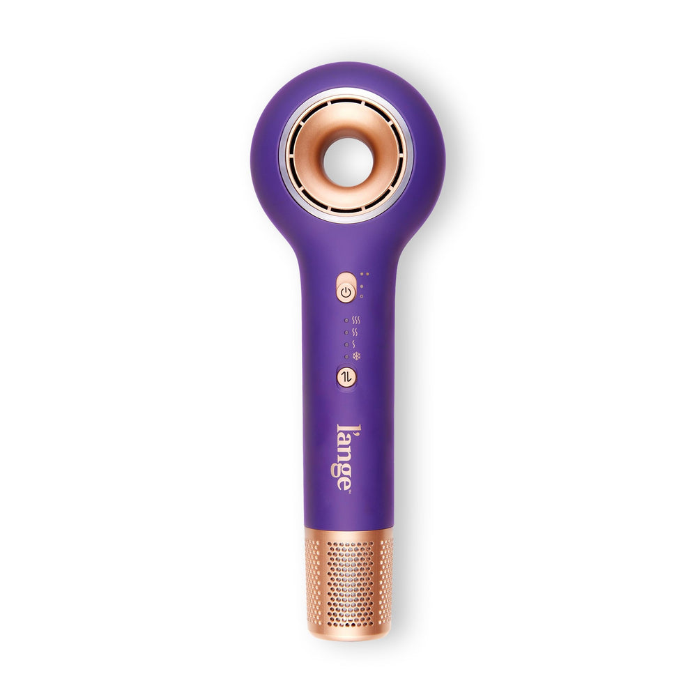 L'ANGE Axia HaloRing blowdryer front view for fast drying and sleek results.
