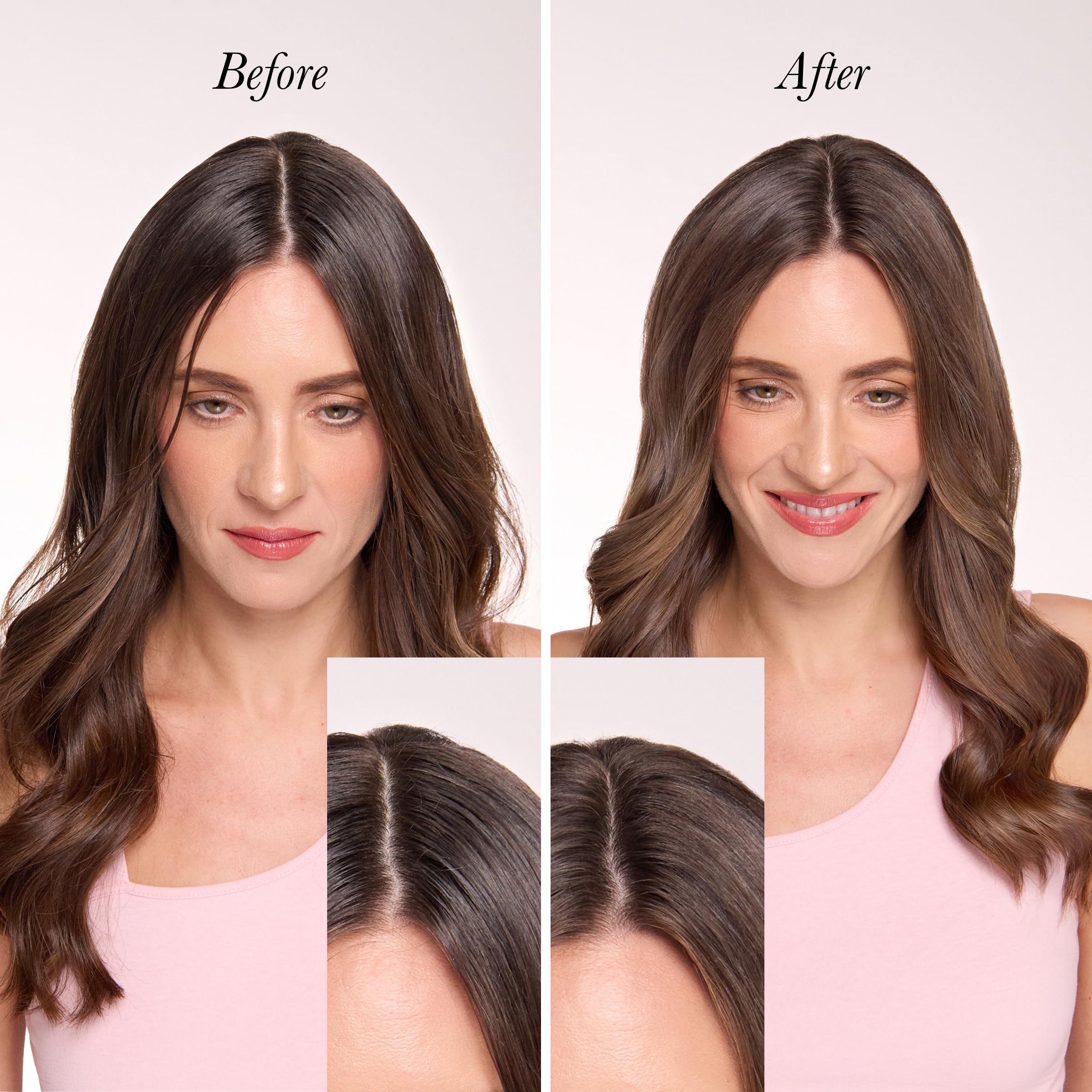 L'ANGE HAIR Deja Vu Dry Shampoo aplicación facilita peinado entre lavados