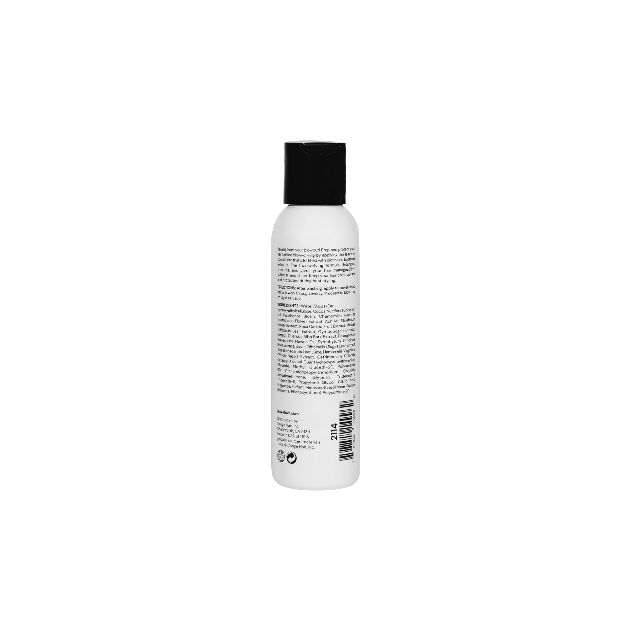 L'ANGE HAIR Envie Leave-In packaging closeup signaling premium salon care and ease of use.