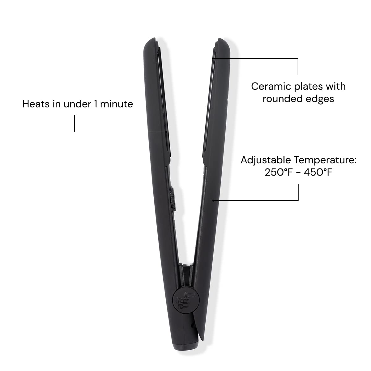 L'ANGE HAIR Le Ceramique ceramic coating visible, aiding frizz control for sleek styling.