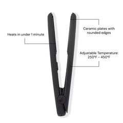 L'ANGE HAIR Le Ceramique ceramic coating visible, aiding frizz control for sleek styling.