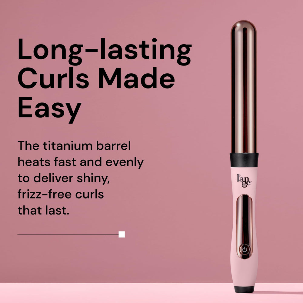 L'ANGE Hair Le Curl 25mm titanium-barrel glide enables effortless curling.