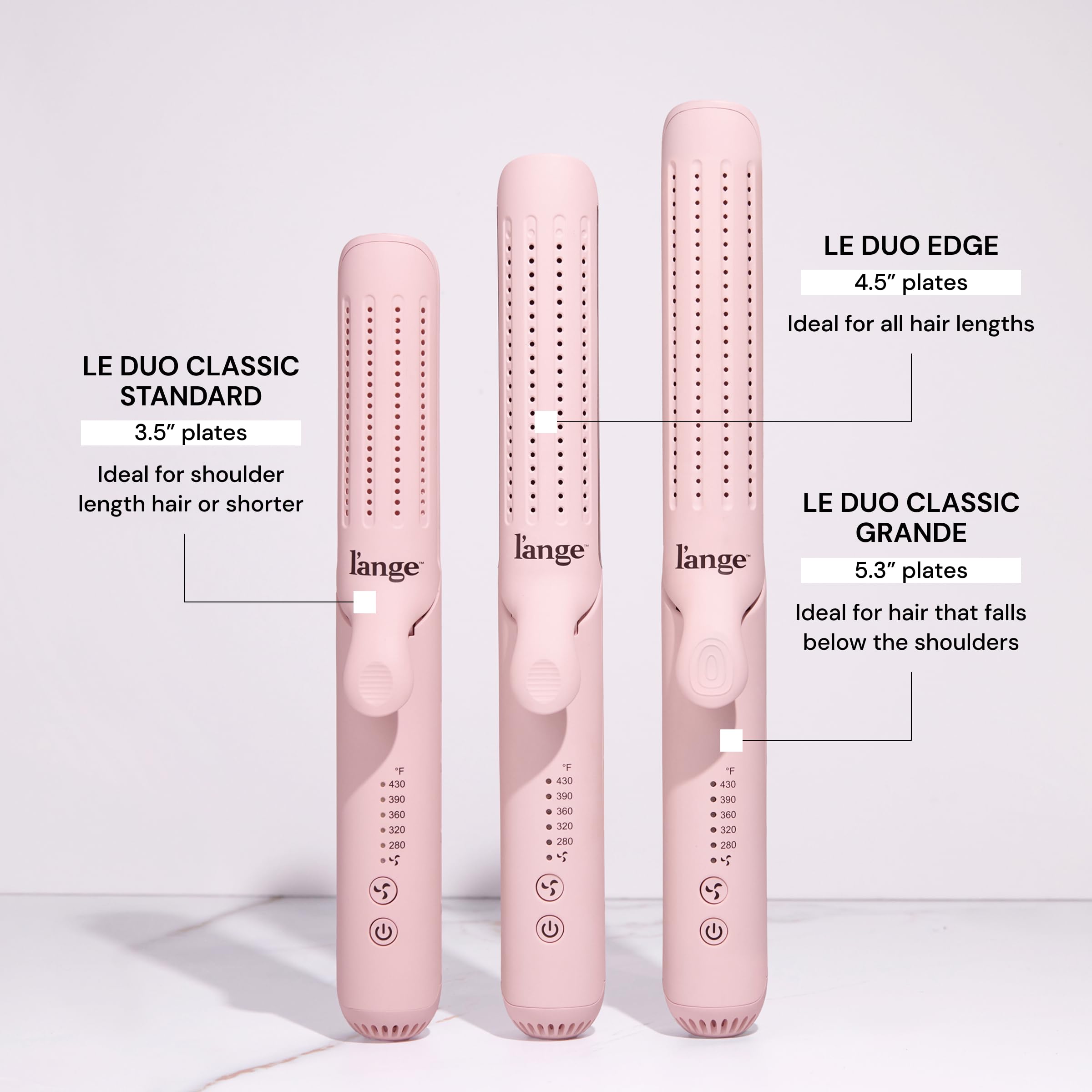 L'ANGE HAIR Le Duo Edge 360° Styler remembers your last temperature setting.