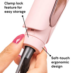 Lange Hair Le Titane flat iron adjustable temperature supports all hair types.