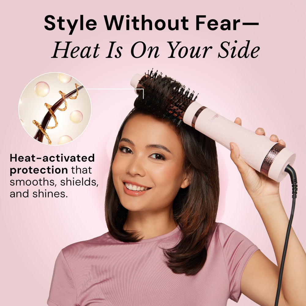 L'ANGE HAIR lightweight mist leaves hair clean with no residue.