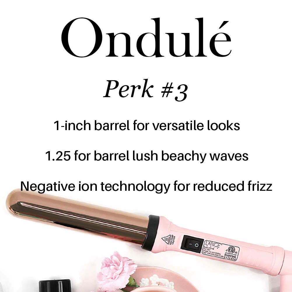 L’ANGE HAIR Ondulé looser waves add glamorous texture and lasting shine.