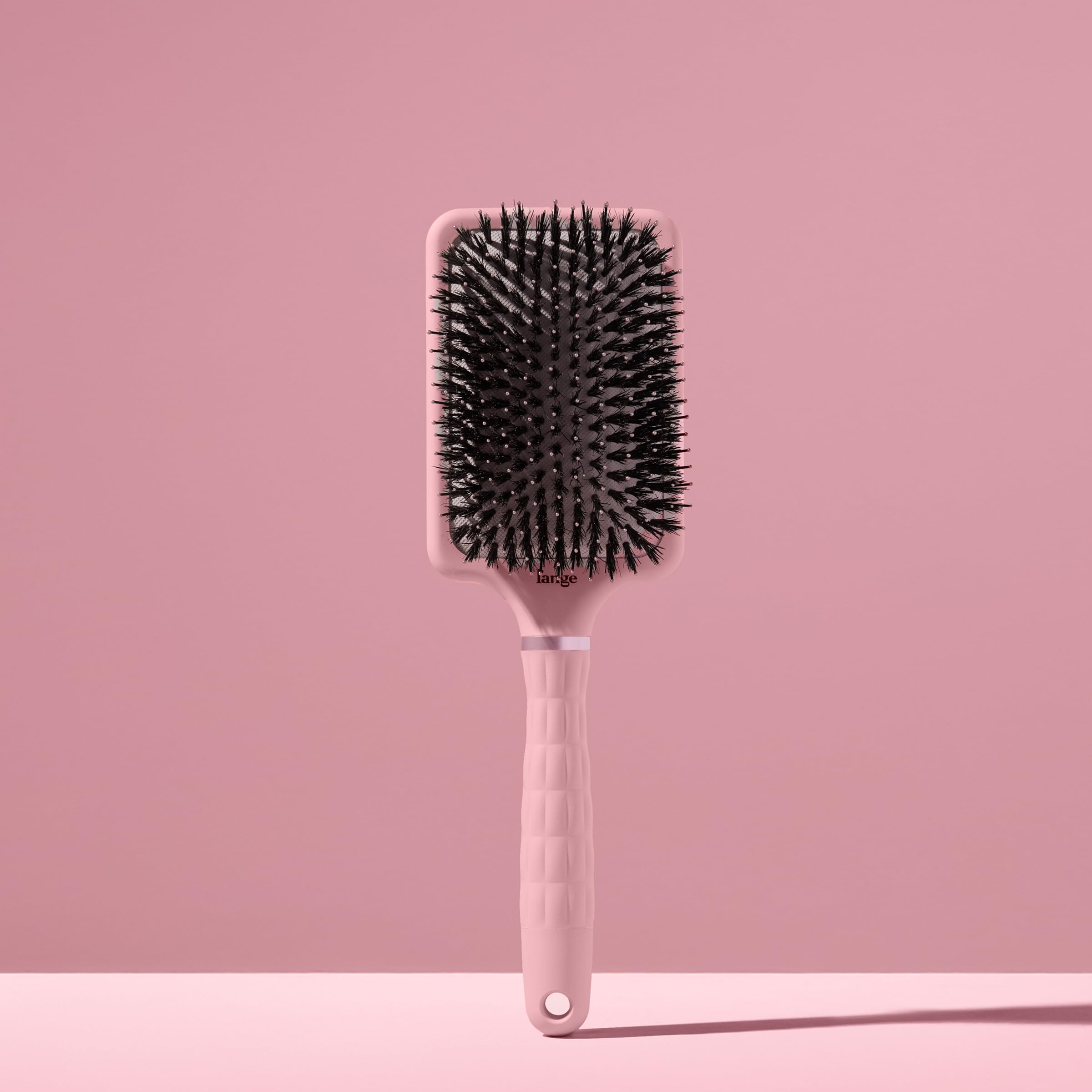 L'ANGE HAIR Detangling Paddle Brush with non-slip handle for easy, controlled styling
