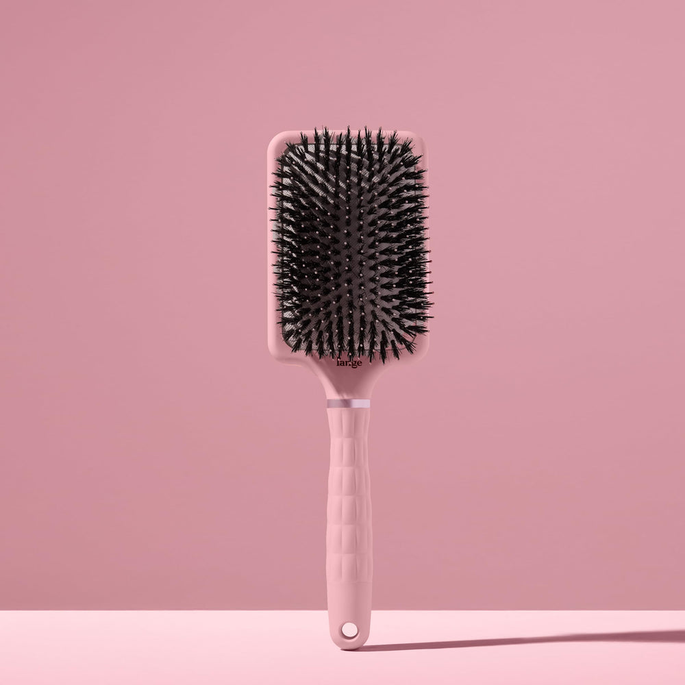 L'ANGE HAIR Detangling Paddle Brush with non-slip handle for easy, controlled styling