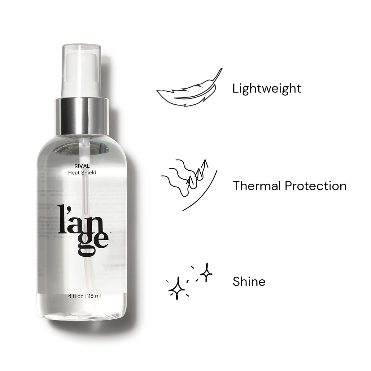 L'ANGE HAIR Rival Heat Shield, textura ligera que mantiene el cabello manejable tras la aplicación.