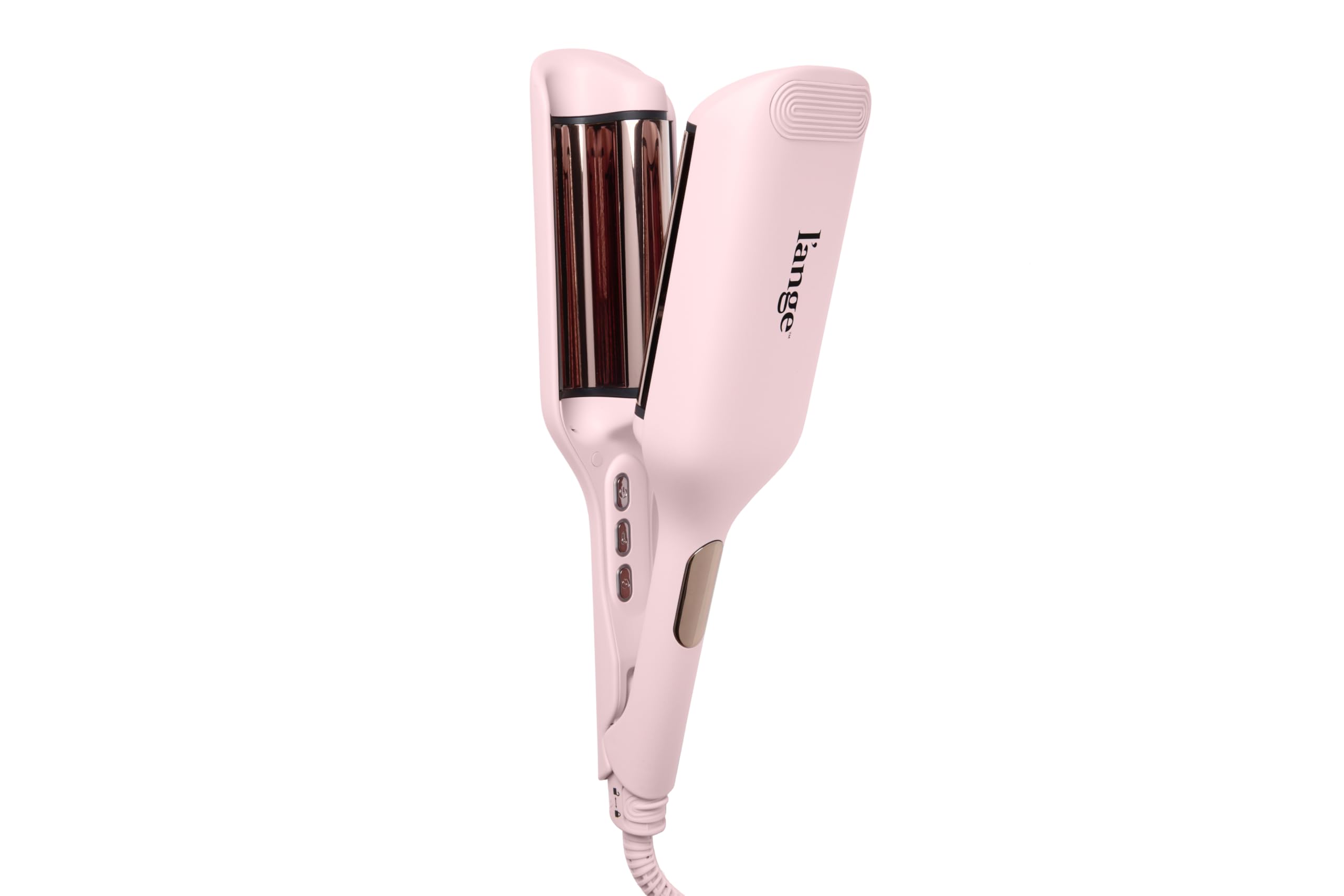 L'ANGE HAIR SculptWaver main shows titanium deep wave barrels for smooth styling.