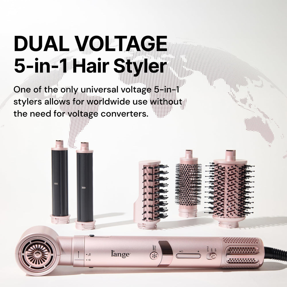 L'ANGE HAIR TurboStyle volumizing brush adds lift and body at roots.