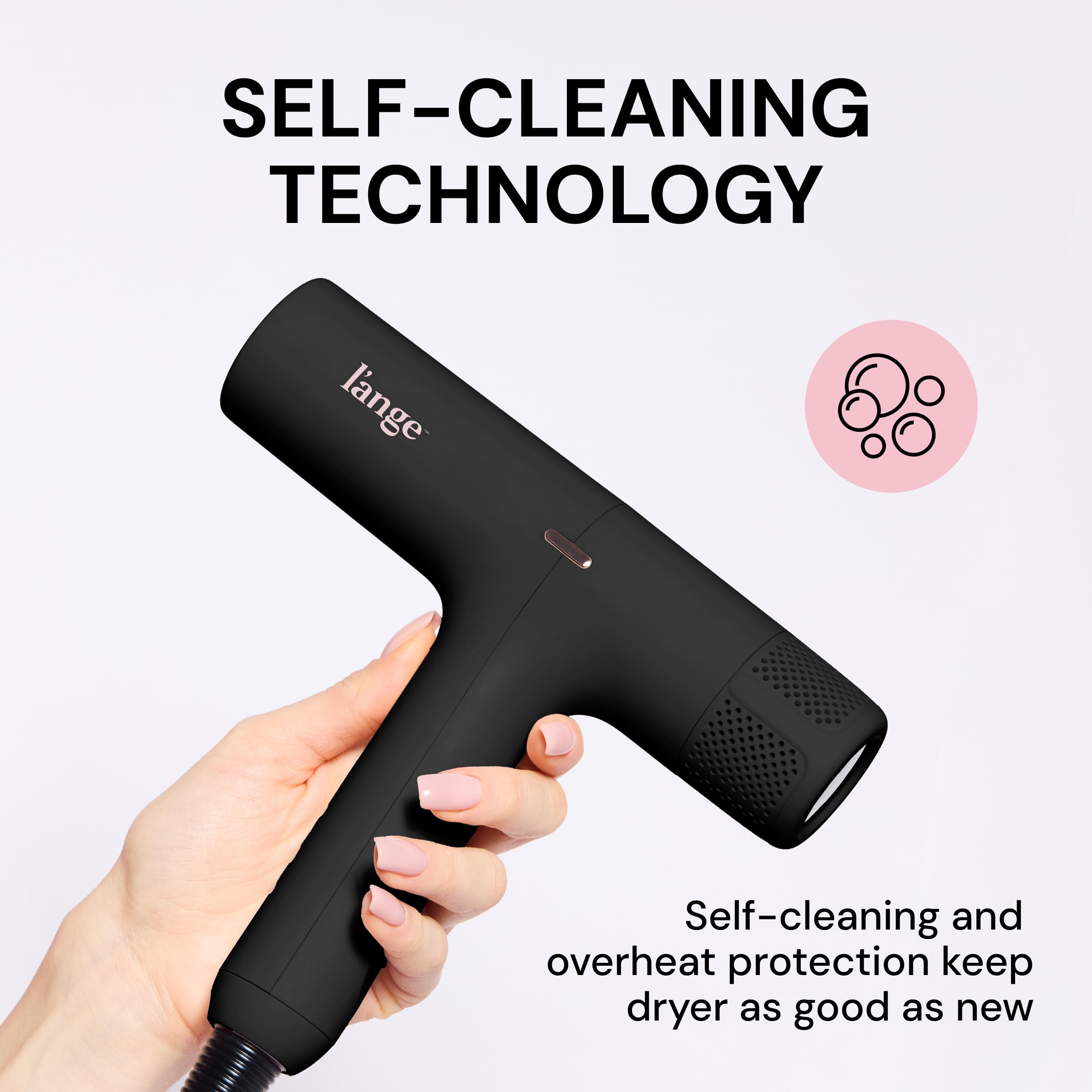 L'ANGE HAIR HauteAir lightweight design reduces fatigue during styling.