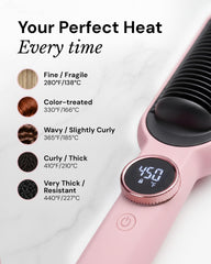 L'ANGE HAIR Smooth It works on all hair types with adjustable heat up to 450°F.