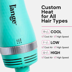 L'ANGE VolumeBoost ceramic barrel infused with coconut oil for added shine.