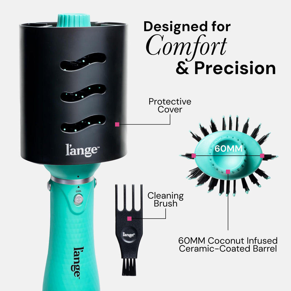 L'ANGE VolumeBoost fast-drying performance with a lightweight DC motor.