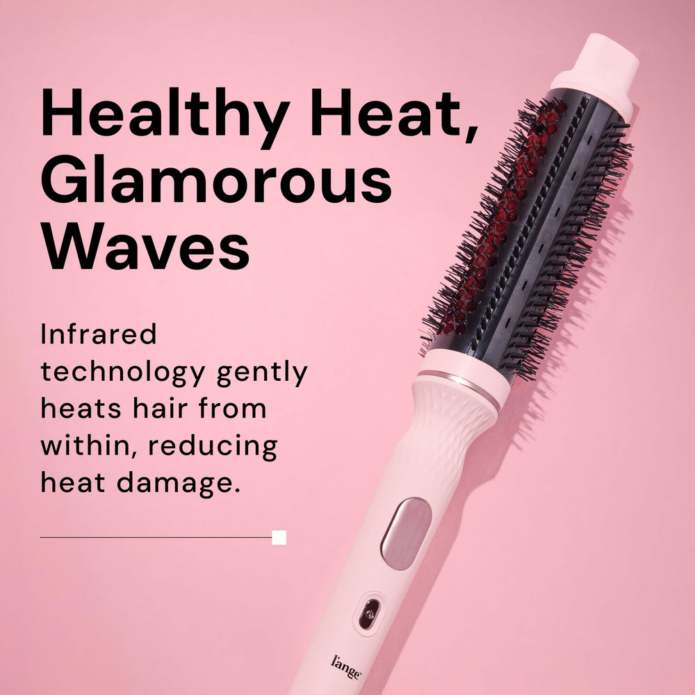 GlamWave thermal brush side view highlights a slim, comfortable handle