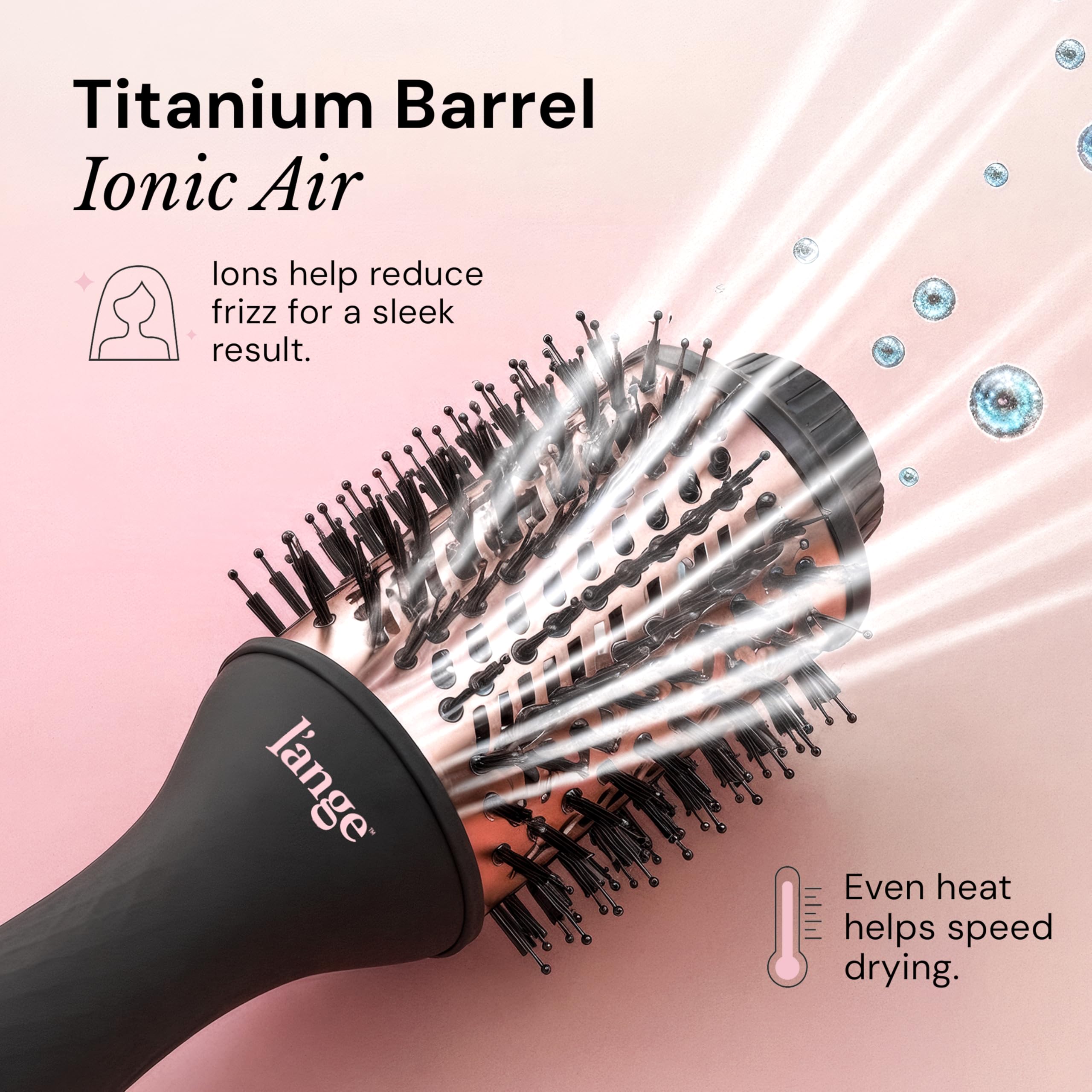 L'ANGE HAIR Le Volume 2-in-1 lightweight design for comfortable styling sessions.