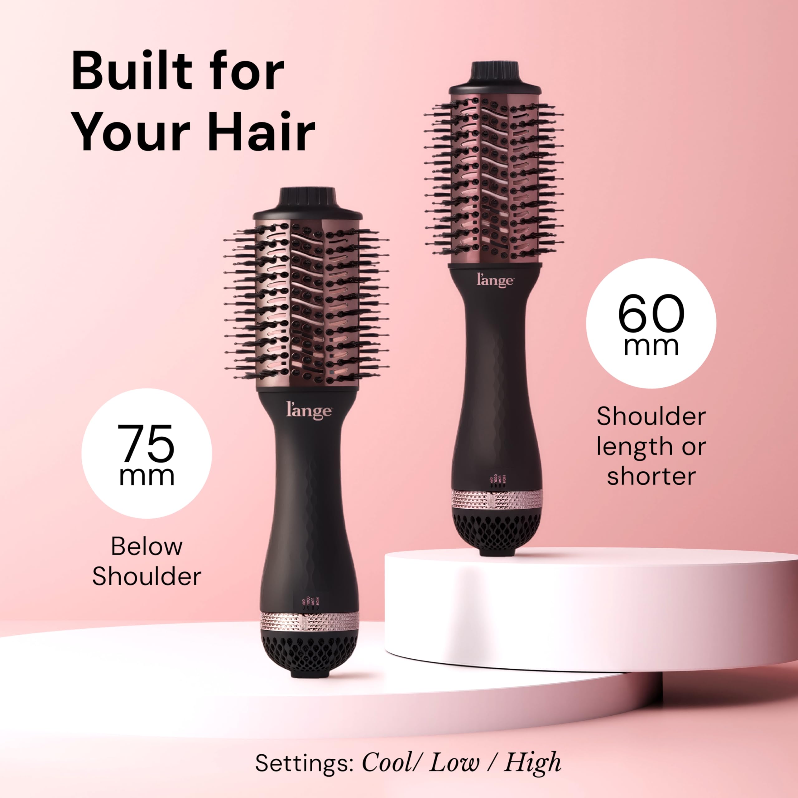 L'ANGE HAIR Le Volume 2-in-1 rotating cord for easy maneuvering.