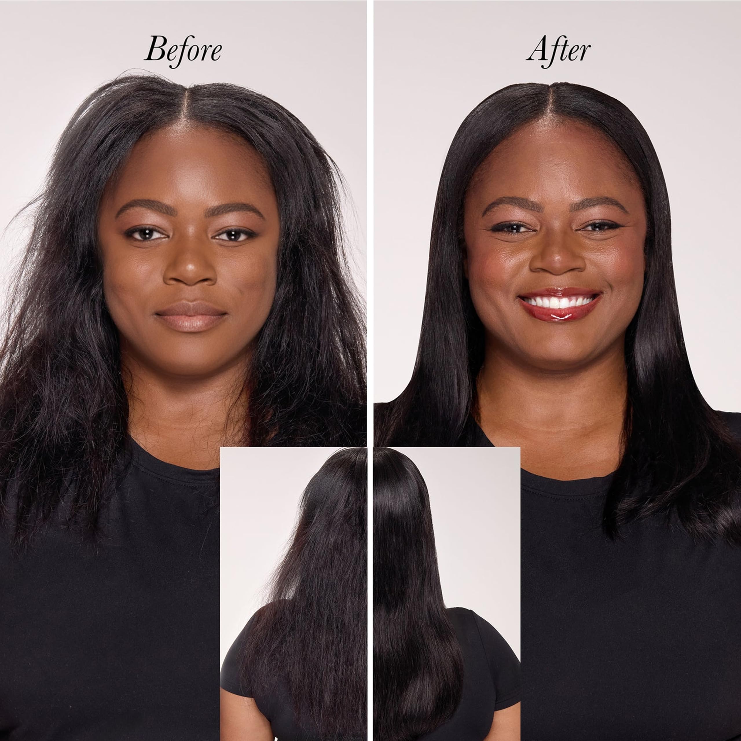 L'ANGE HAIR Smooth It ionic technology seals moisture for shine.