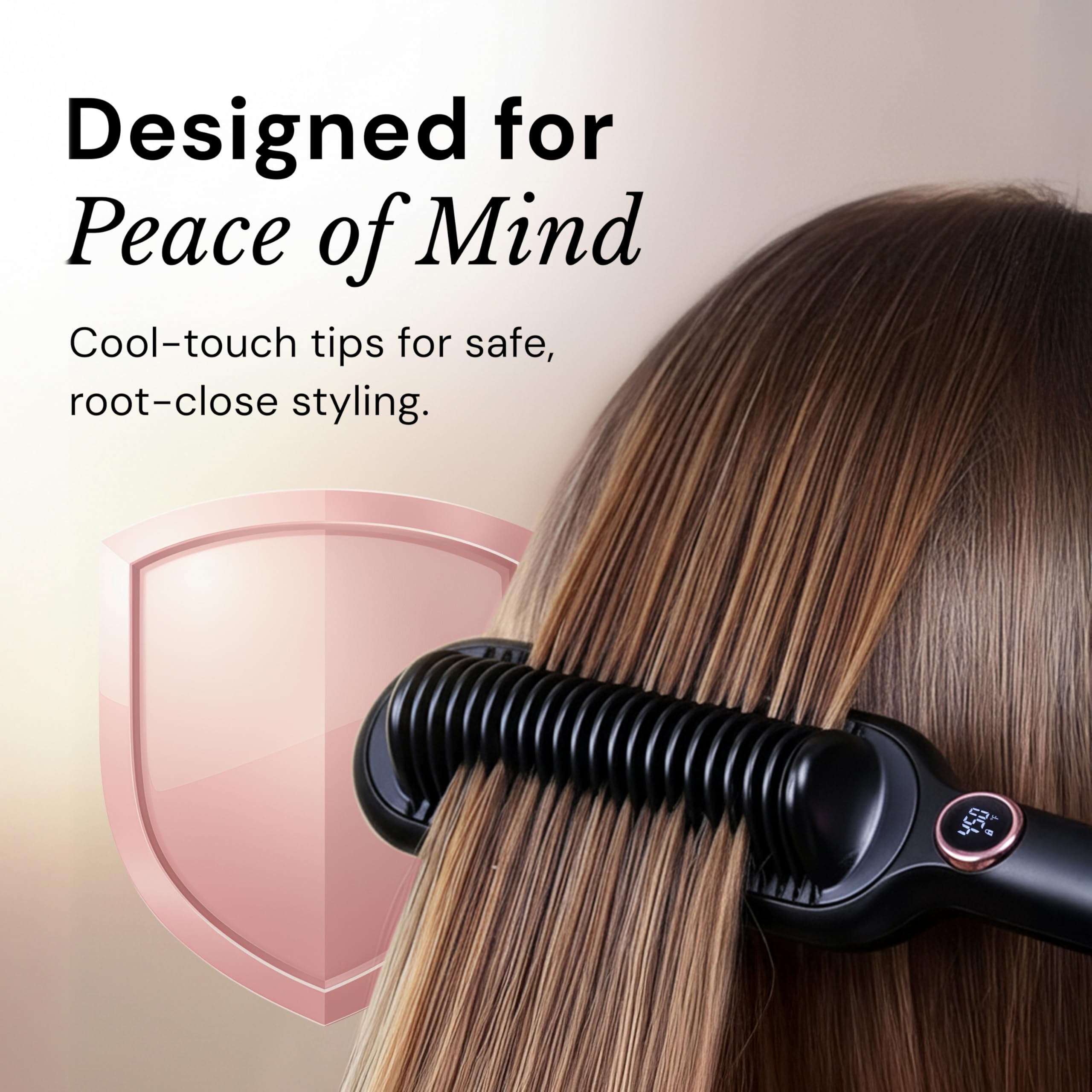 L'ANGE HAIR Smooth It travel-ready setup with dual voltage for on-the-go styles.