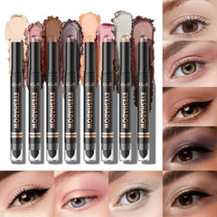Langmanni 8Colors dual-ended sticks, open with brush, precise application for clean lines.