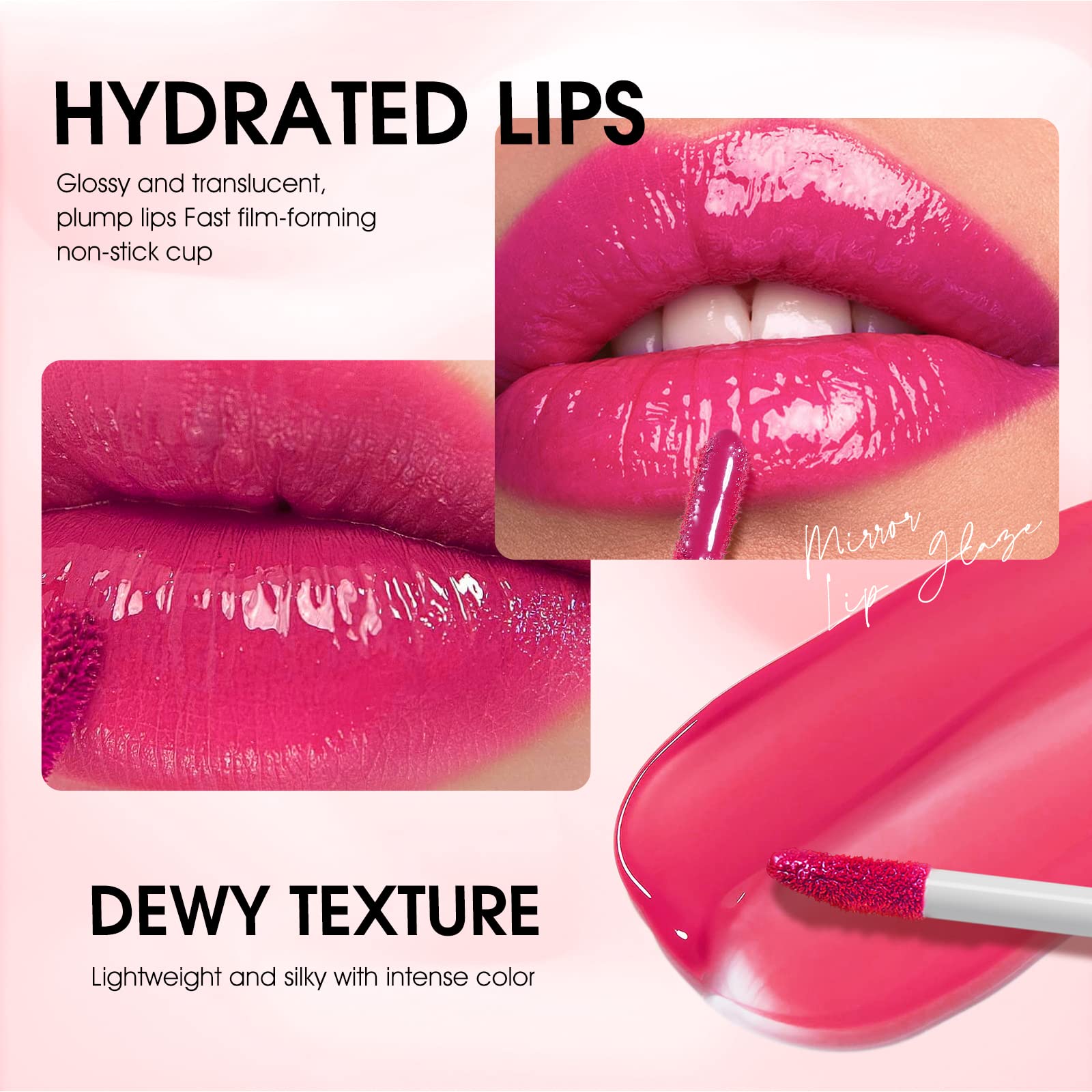 LANGMANNI brillo labial 12 tonos color intenso para realzar labios