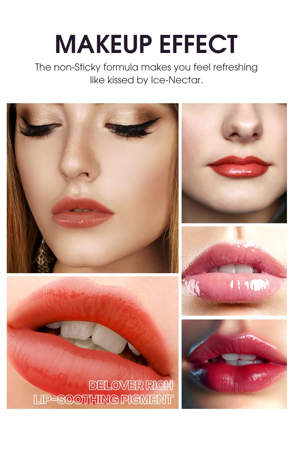 LANGMANNI brillo labial tono suave para un look elegante