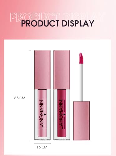LANGMANNI brillo labial colección 12 tonos para cualquier ocasión