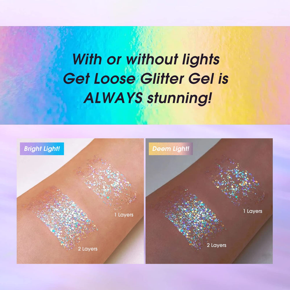 LANGMANNI glitter gel easy removal with water after events