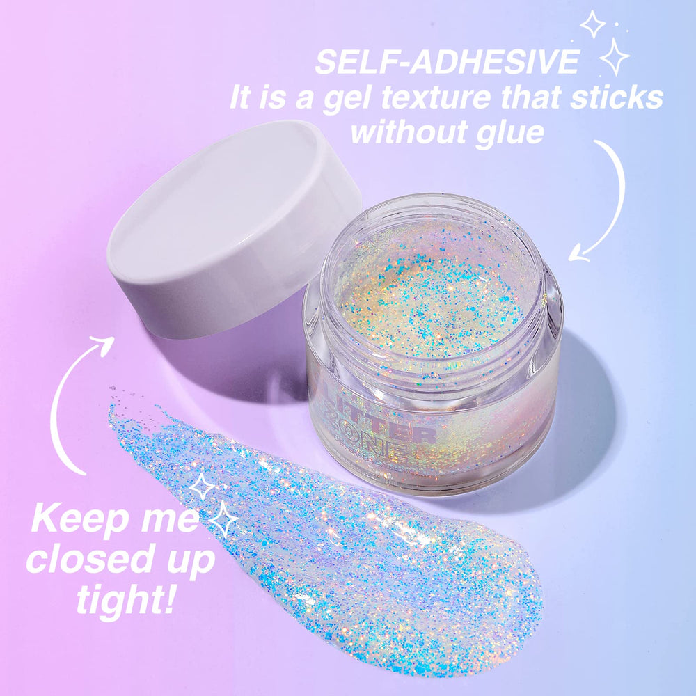 LANGMANNI glitter gel festival look ready in seconds