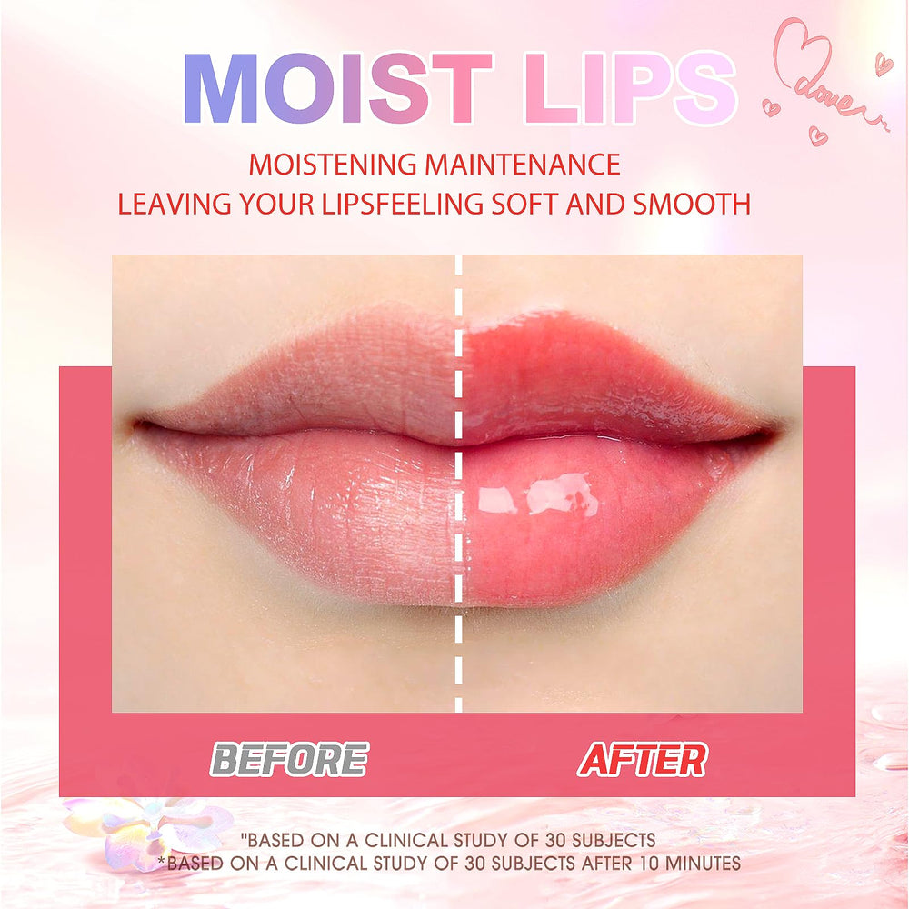 LANGMANNI strawberry lip oil in hand demonstrates compact, pocket-friendly size.