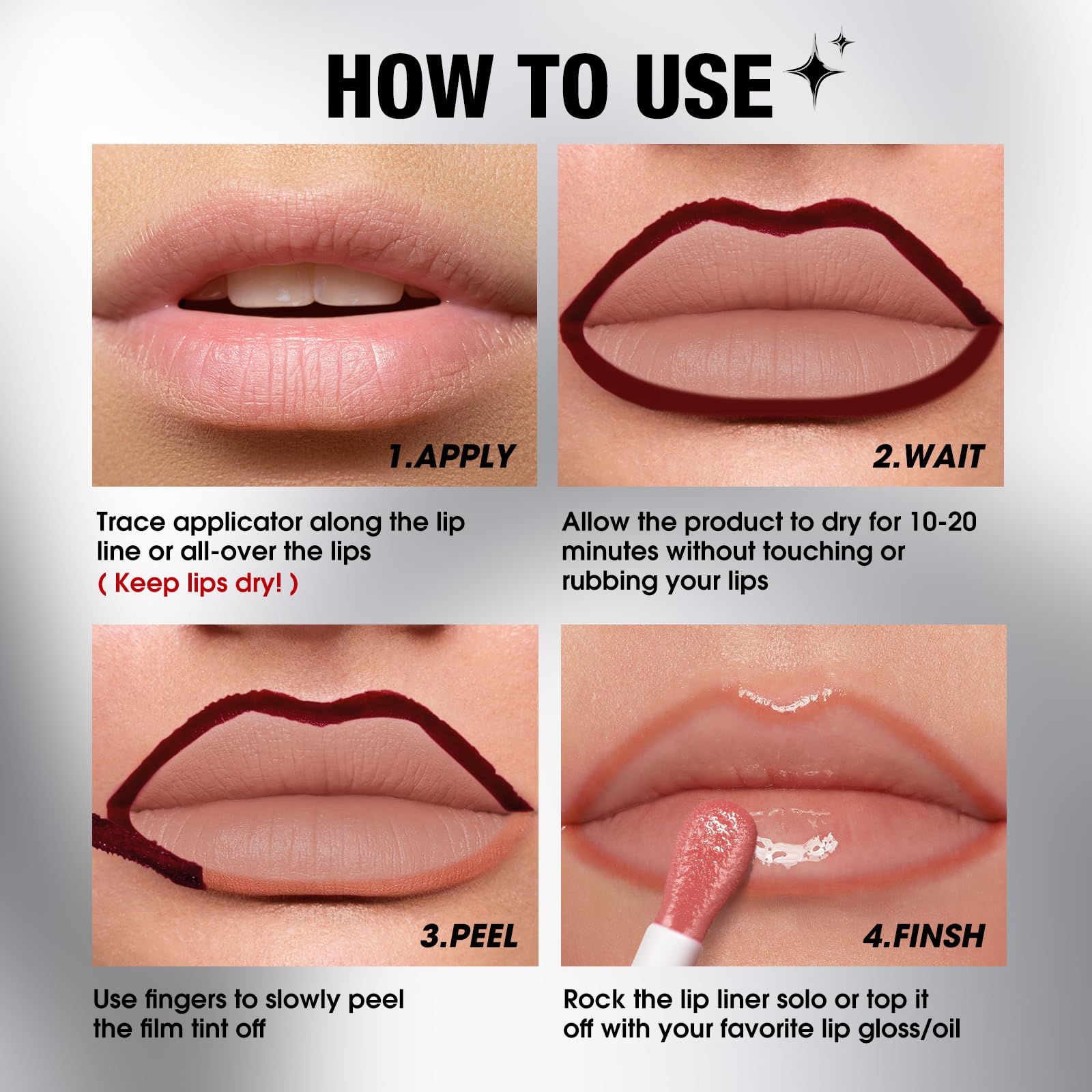 LANGMANNI Caramel lip liner swatch adds warm tone and precise outline.
